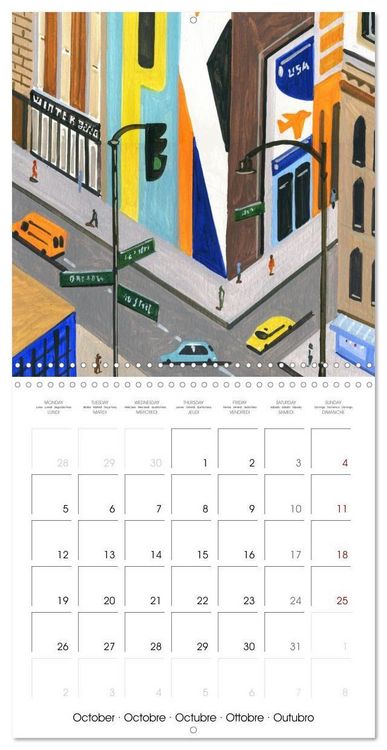 Produktbild: NEW YORK, d'hier &agrave; aujourd'hui (Calendrier mural carr&eacute; 2026 30x30 cm) Calendrier double avec une page pour vos prises de notes
