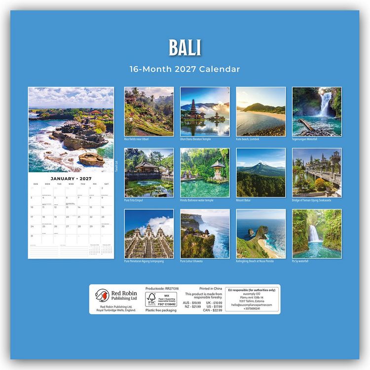 Produktbild: Bali 2027 &ndash; 16-Monatskalender
