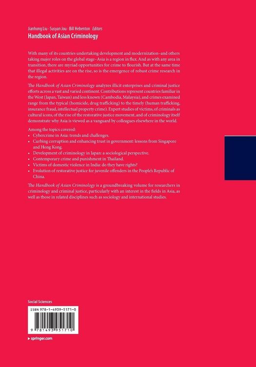 Produktbild: Handbook of Asian Criminology