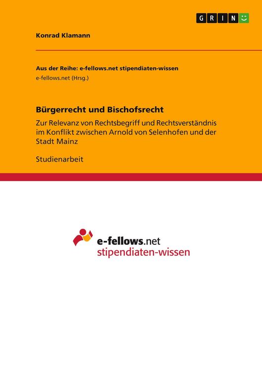 Produktbild: B&uuml;rgerrecht und Bischofsrecht