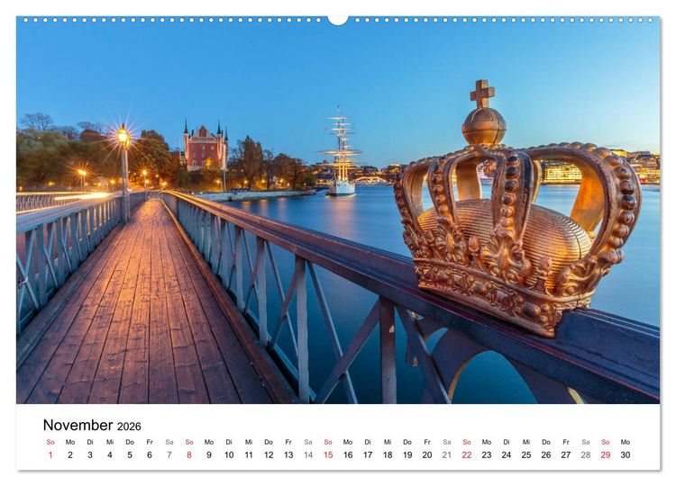 Produktbild: Europa im sch&ouml;nsten Licht (Wandkalender 2026 DIN A2 quer), CALVENDO Monatskalender