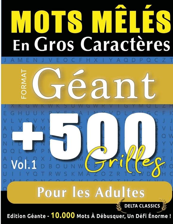 Produktbild: MOTS M&Ecirc;L&Eacute;S EN GROS CARACT&Egrave;RES FORMAT G&Eacute;ANT