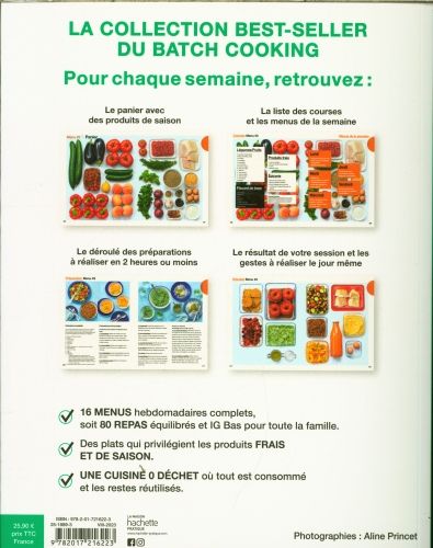 Produktbild: 2 h en cuisine pour toute la semaine : IG bas