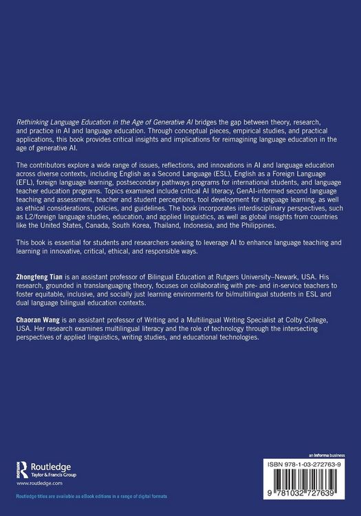 Produktbild: Rethinking Language Education in the Age of Generative AI