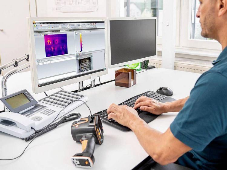 Produktbild: Testo 883-1 W&auml;rmebildkamera -30 bis +650&deg;C 27Hz WiFi