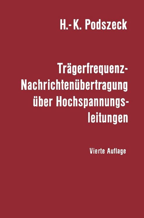 Produktbild: Tr&auml;gerfrequenz-Nachrichten&uuml;bertragung &uuml;ber Hochspannungsleitungen