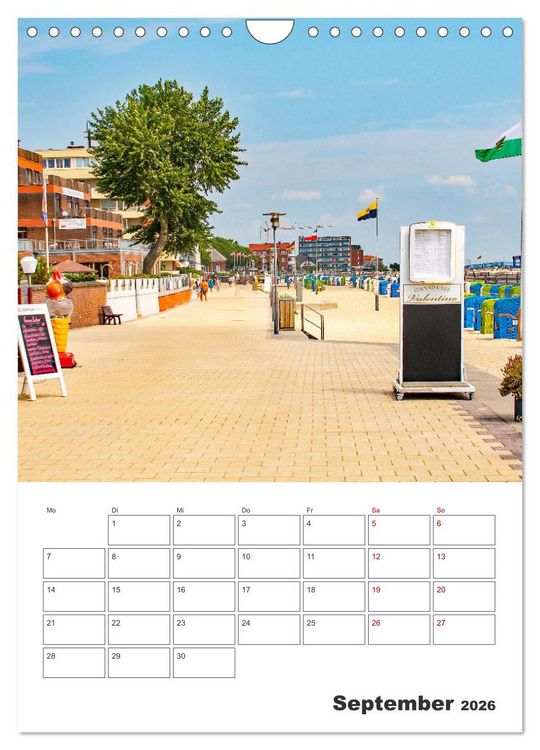 Produktbild: Insel F&ouml;hr - Urlaubsplaner (Wandkalender 2026 DIN A4 hoch), CALVENDO Monatskalender