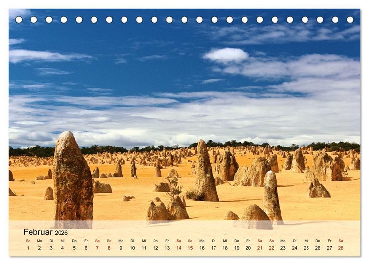 Produktbild: Magische Farbspiele der W&uuml;ste (Tischkalender 2026 DIN A5 quer), CALVENDO Monatskalender