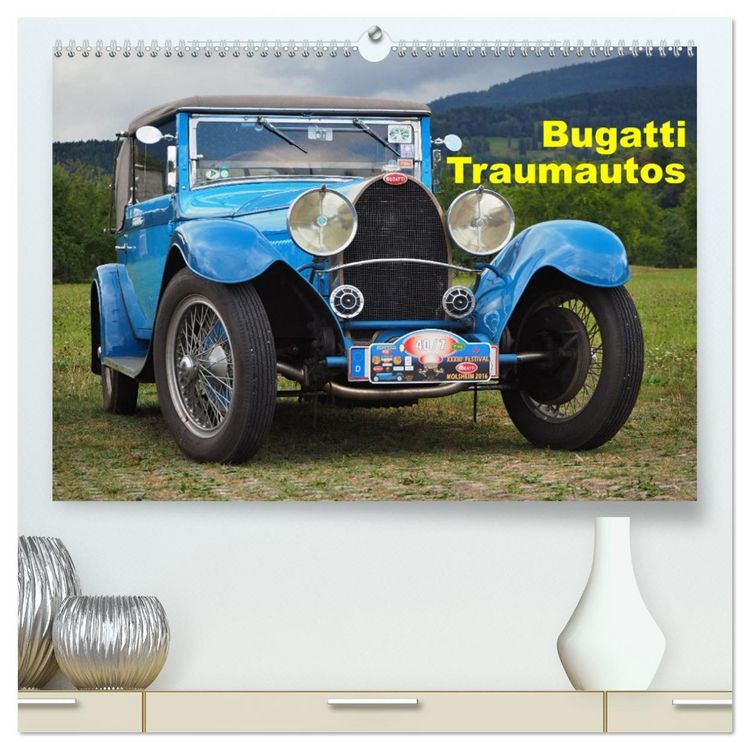 Produktbild: Bugatti Traumautos (hochwertiger Premium Wandkalender 2026 DIN A2 quer), Kunstdruck in Hochglanz