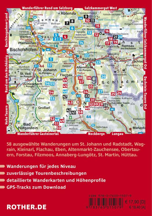 Produktbild: ROTHER Wanderf&uuml;hrer Dachstein-Tauern West: Von H&uuml;ttau bis Obertauern. 58 Touren im Pongau