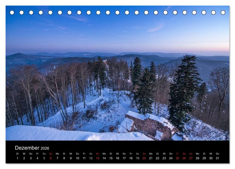 Produktbild: Mystischer Pf&auml;lzer Wald (Tischkalender 2026 DIN A5 quer), CALVENDO Monatskalender