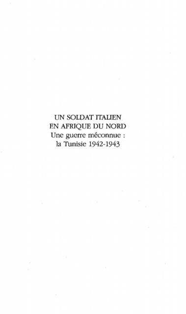 Produktbild: Un Soldat Italien En Afrique Du Nord