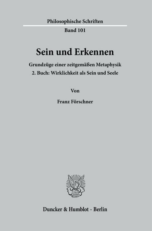 Produktbild: Sein und Erkennen.