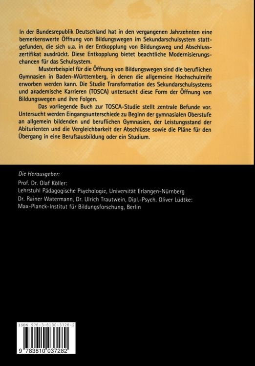 Produktbild: Wege zur Hochschulreife in Baden-W&uuml;rttemberg