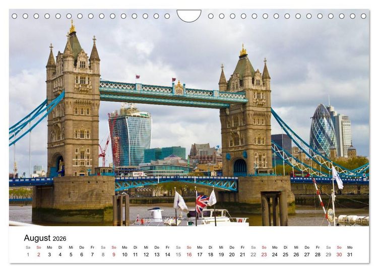 Produktbild: LONDON Willkommen in der Weltstadt (Wandkalender 2026 DIN A4 quer), CALVENDO Monatskalender