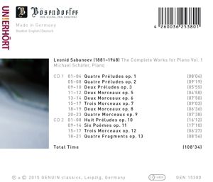 Produktbild: Die Klavierwerke Vol.1