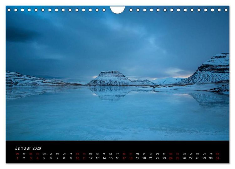 Produktbild: Island - Unber&uuml;hrte Landschaften (Wandkalender 2026 DIN A4 quer), CALVENDO Monatskalender
