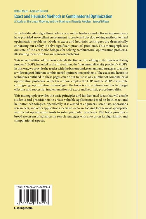 Produktbild: Exact and Heuristic Methods in Combinatorial Optimization