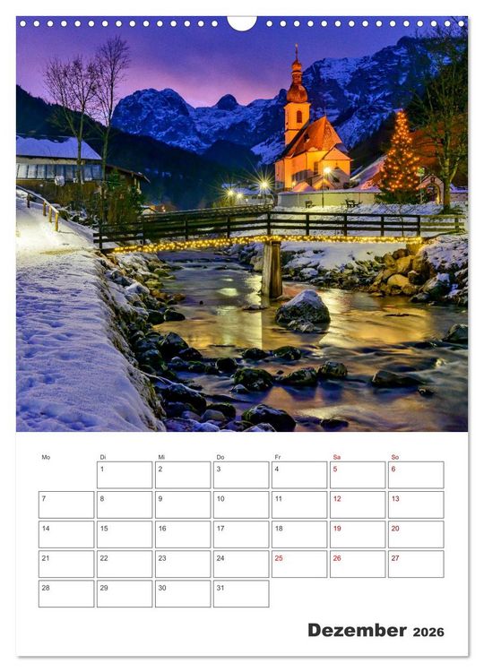 Produktbild: Oberbayerische Alpen (Wandkalender 2026 DIN A3 hoch), CALVENDO Monatskalender