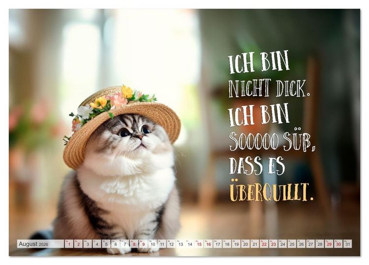 Produktbild: FLAUSCHFIGUR DELUXE Jeden Monat ein H&auml;ppchen Humor (Wandkalender 2026 DIN A2 quer), CALVENDO Monatskalender