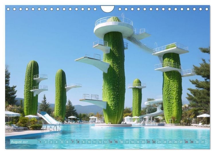 Produktbild: Vegitecture. Fotorealistische Visionen architektonischer Details (Wandkalender 2027 DIN A4 quer), CALVENDO Monatskalender