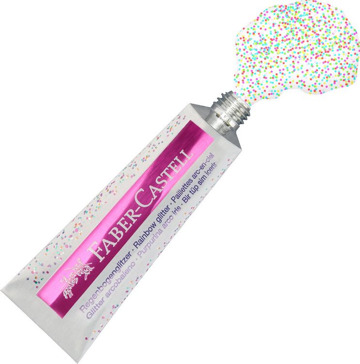 Produktbild: Faber-Castell Glitzer Regenbogen 12 ml 2x BK