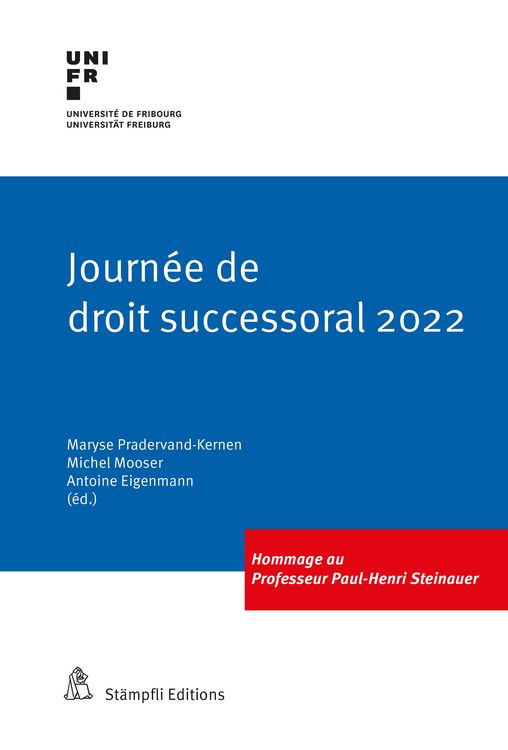 Produktbild: Journ&eacute;e de droit successoral 2022