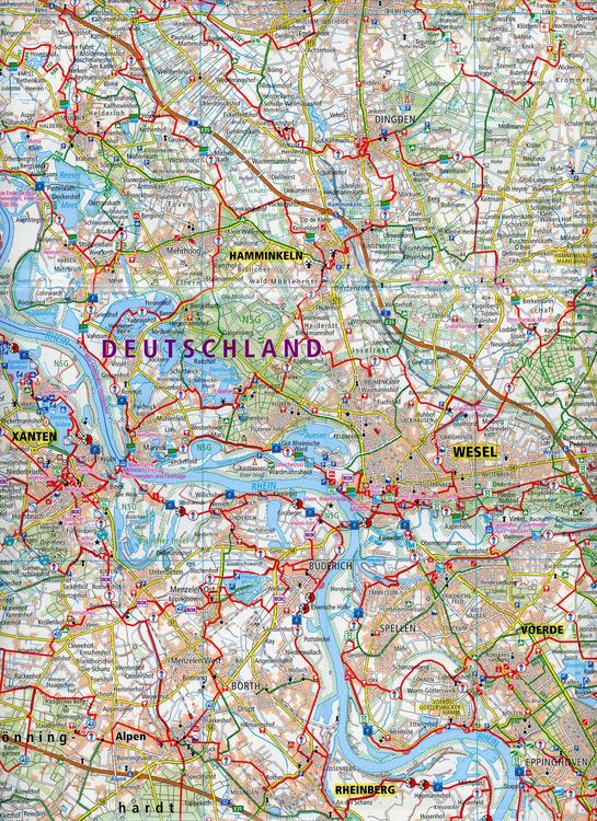 Produktbild: Niederrhein - Kleve, Xanten, Wesel