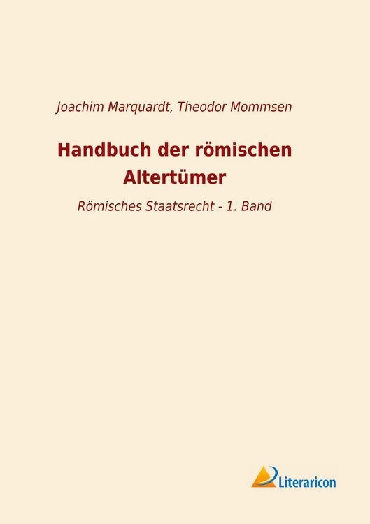 Produktbild: Handbuch der r&ouml;mischen Altert&uuml;mer