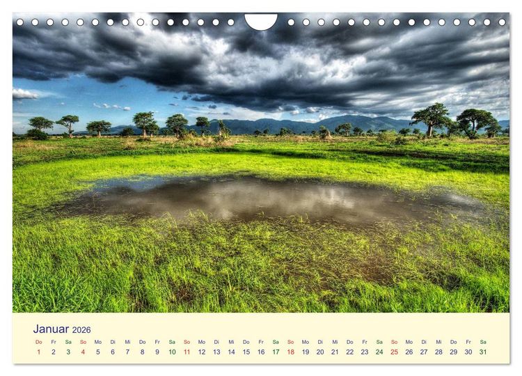 Produktbild: Faszination Afrikanischer Landschaften (Wandkalender 2026 DIN A4 quer), CALVENDO Monatskalender
