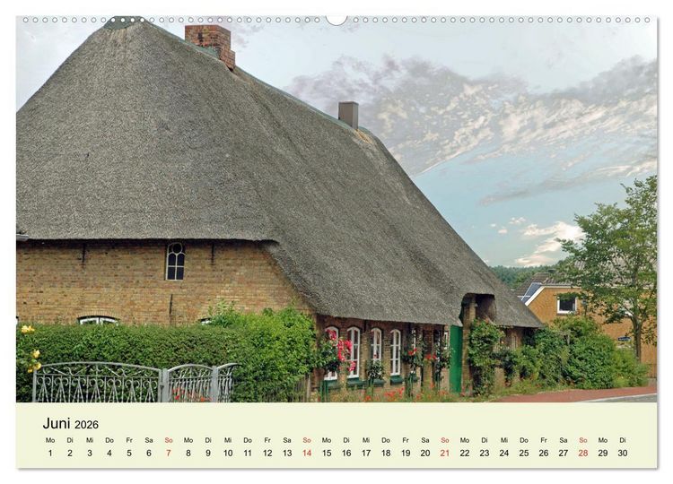 Produktbild: Schwabstedt an der Treene (hochwertiger Premium Wandkalender 2026 DIN A2 quer), Kunstdruck in Hochglanz