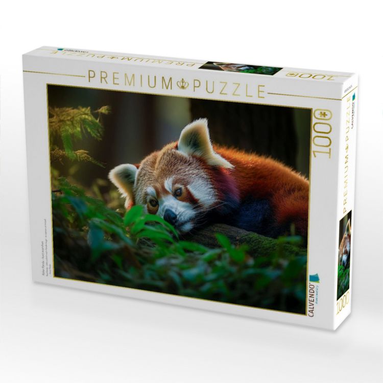 Produktbild: CALVENDO Puzzle Roter Panda - kurz ausruhen | 1000 Teile Lege-Gr&ouml;&szlig;e 64x48cm Foto-Puzzle f&uuml;r gl&uuml;ckliche Stunden