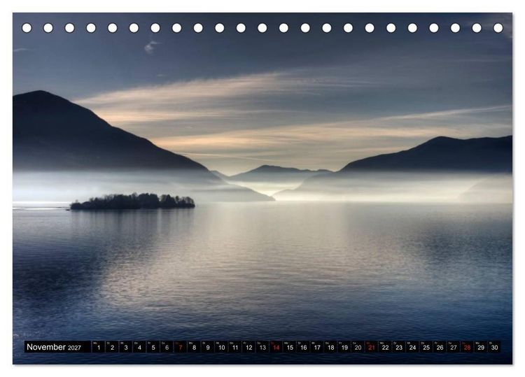 Produktbild: Lago Maggiore - Der malerische See in Italien und der Schweiz (Tischkalender 2027 DIN A5 quer), CALVENDO Monatskalender