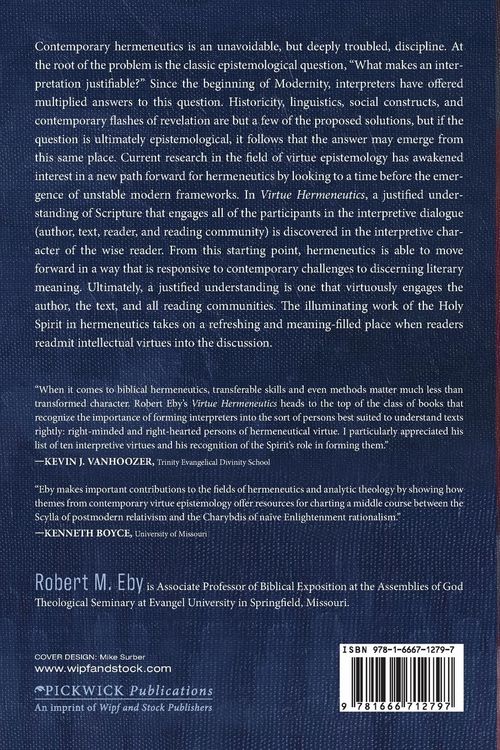 Produktbild: Virtue Hermeneutics