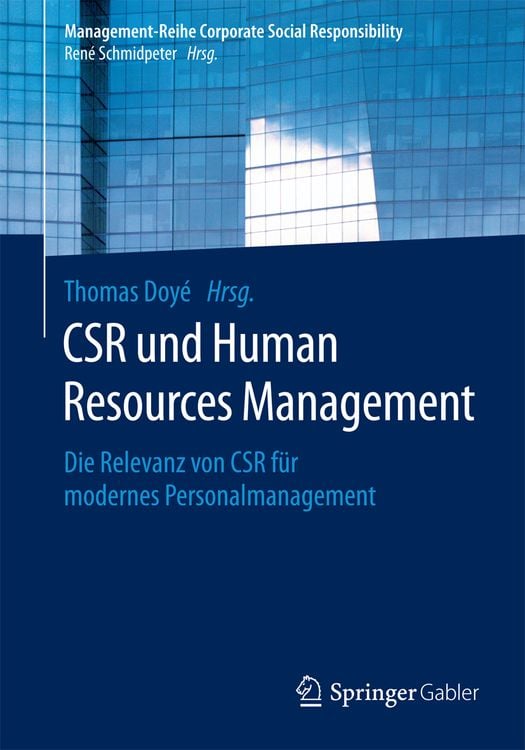 Produktbild: CSR und Human Resource Management