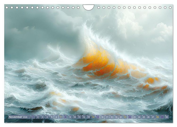 Produktbild: St&uuml;rmisch wildes Wetter (Wandkalender 2026 DIN A4 quer), CALVENDO Monatskalender