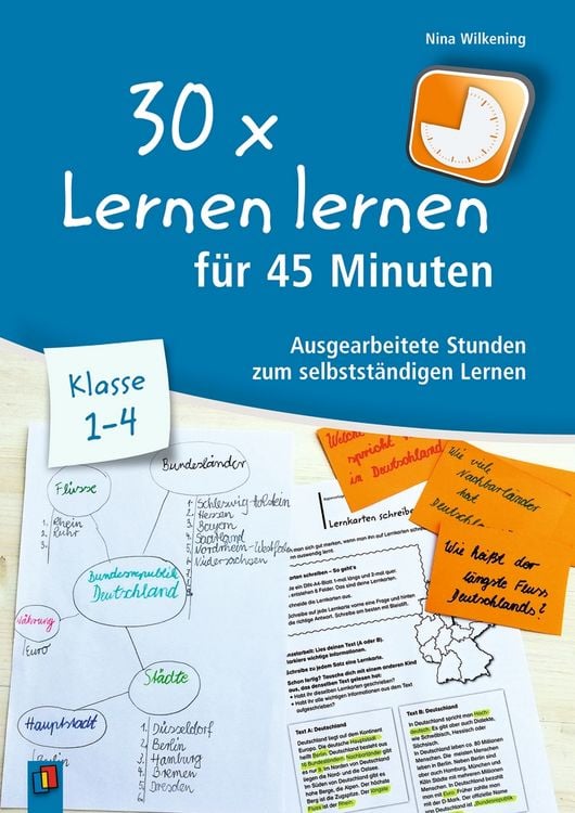 Produktbild: 30 x Lernen lernen f&uuml;r 45 Minuten &ndash; Klasse 1-4