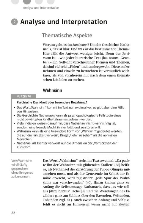 Produktbild: Lekt&uuml;rehilfen E.T.A. Hoffmann 'Der Sandmann'