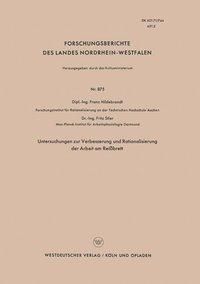 Produktbild: Untersuchungen zur Verbesserung und Rationalisierung der Arbeit am Rei&szlig;brett