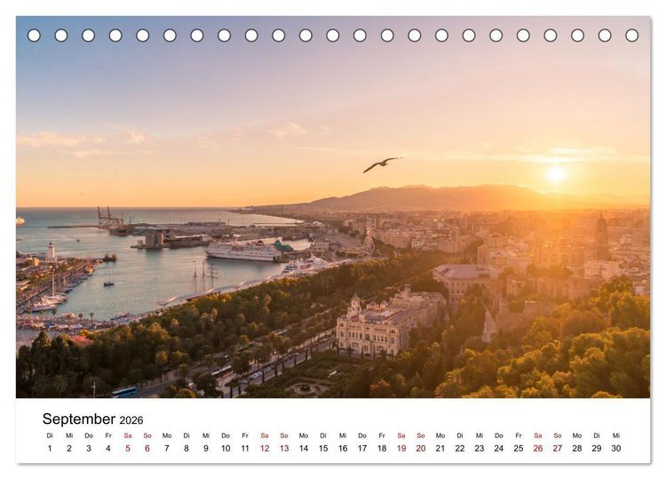 Produktbild: &Uuml;ber den Wolken - Spektakul&auml;re Luftaufnahmen (Tischkalender 2026 DIN A5 quer), CALVENDO Monatskalender