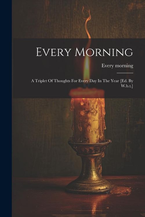 Produktbild: Every Morning: A Triplet Of Thoughts For Every Day In The Year [ed. By W.b.t.]