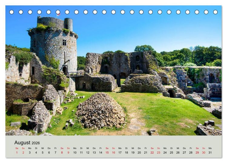 Produktbild: Frankeichs Bauwerke - Schl&ouml;ser und Burgen in der Grand Nation (Tischkalender 2026 DIN A5 quer), CALVENDO Monatskalender