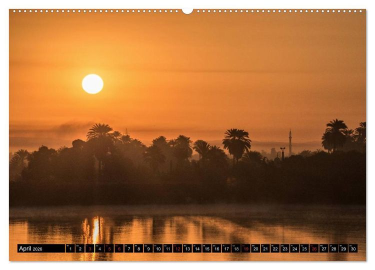 Produktbild: Abenteuer auf dem Nil. Eine Reise von Luxor nach Abu Simbel (hochwertiger Premium Wandkalender 2026 DIN A2 quer), Kunstdruck in Hochglanz