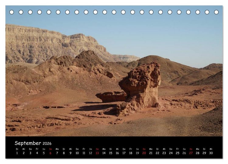 Produktbild: Israel - eindrucksvoll, anders, sch&ouml;n! (Tischkalender 2026 DIN A5 quer), CALVENDO Monatskalender