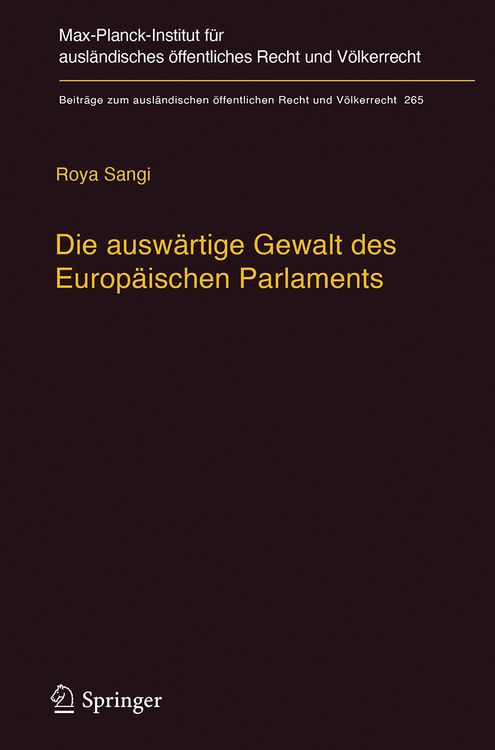 Produktbild: Die ausw&auml;rtige Gewalt des Europ&auml;ischen Parlaments