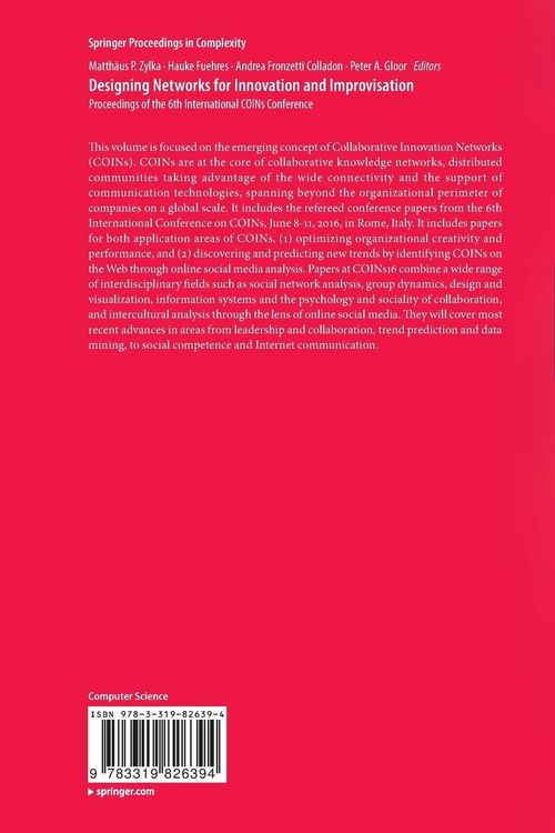Produktbild: Designing Networks for Innovation and Improvisation