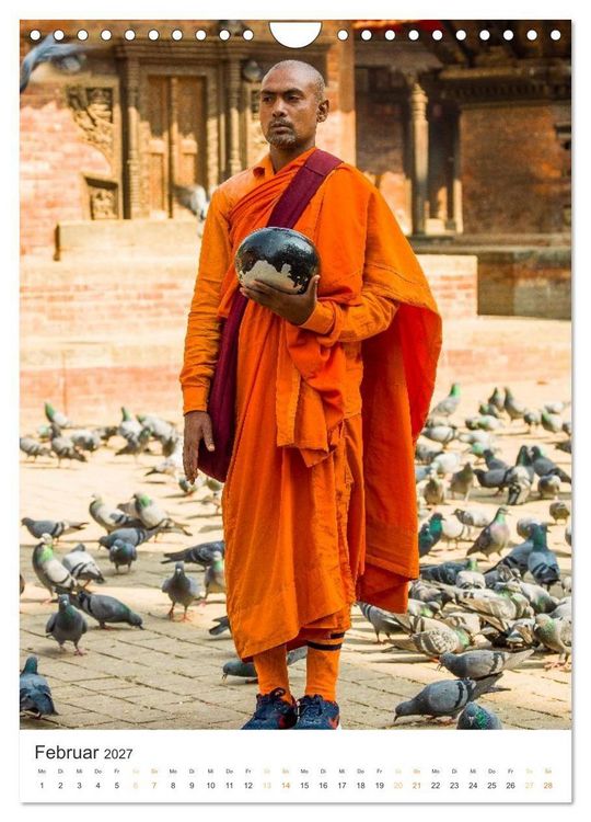 Produktbild: Menschen in Nepal (Wandkalender 2027 DIN A4 hoch), CALVENDO Monatskalender