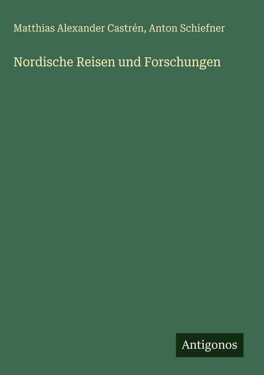 Produktbild: Nordische Reisen und Forschungen