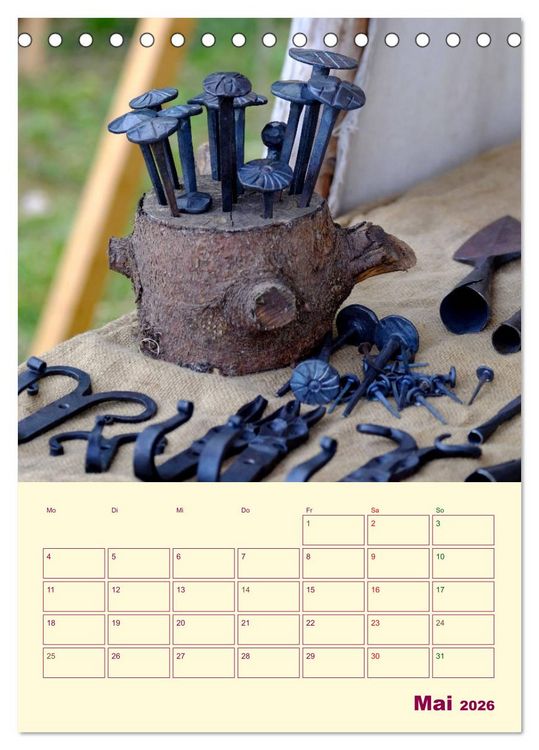 Produktbild: Spektakulum - Mittelalterliches Kalendarium (Tischkalender 2026 DIN A5 hoch), CALVENDO Monatskalender