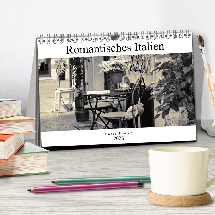 Produktbild: Romantisches Italien (Tischkalender 2026 DIN A5 quer), CALVENDO Monatskalender